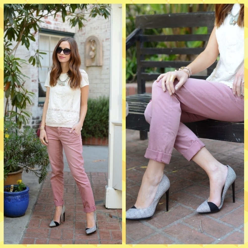 Pilcro and the Letterpress Pink Pants - Picture 2 of 5